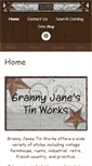 Mobile Screenshot of grannyjanestinworks.com